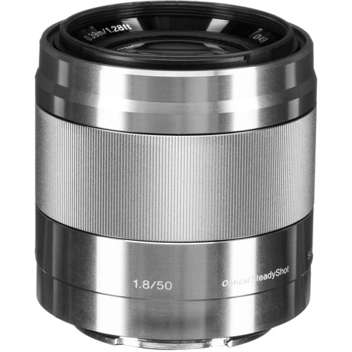 Sony E 50mm f1.8 OSS Lens (Silver)